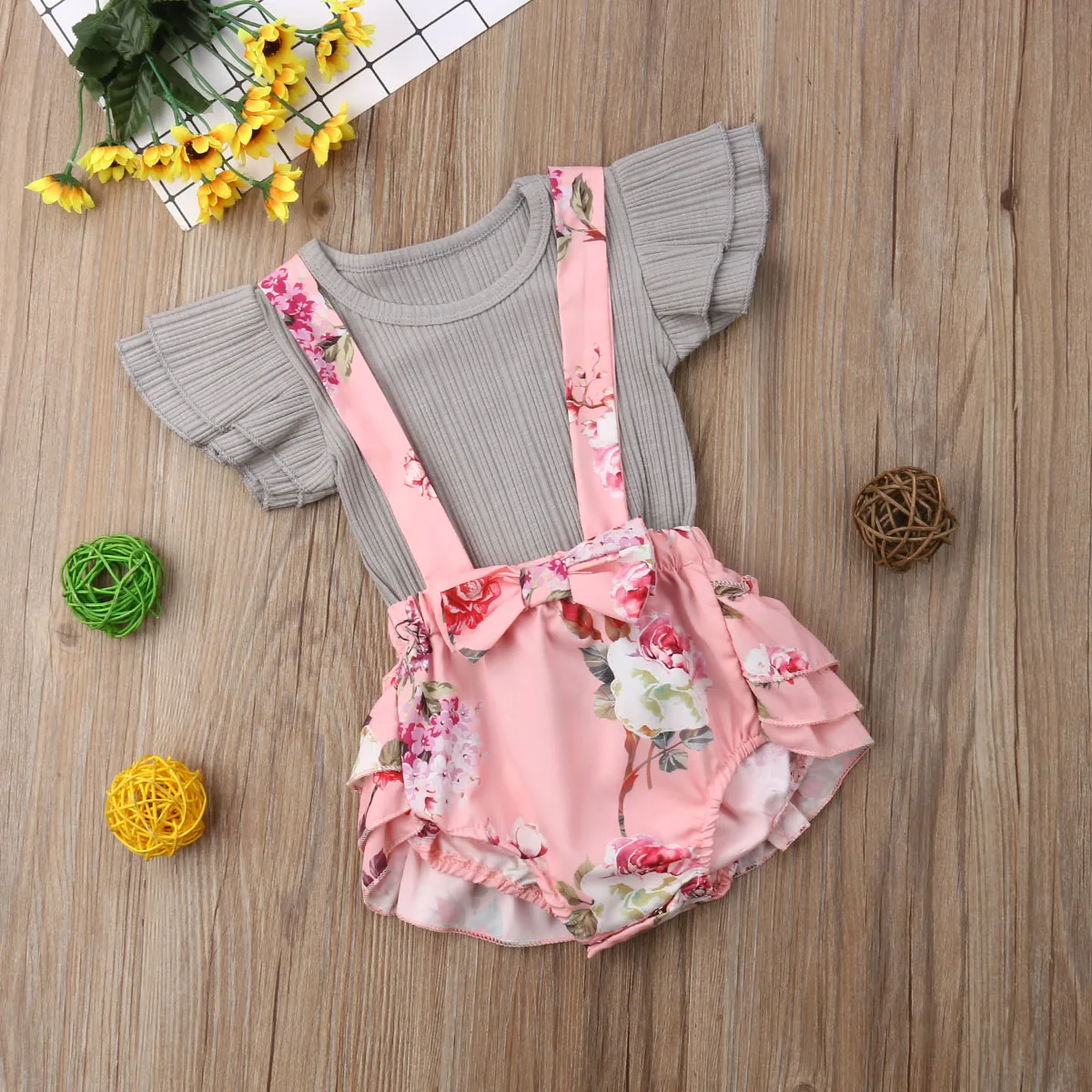 Детская одежда летняя для маленьких девочек платье маленькой сестры комбинезон