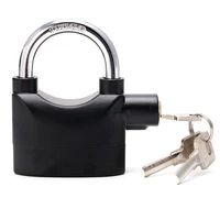 110db universal bike motorcycle home garage black alarm lock sensor anti theft security secure padlock with 3 keys