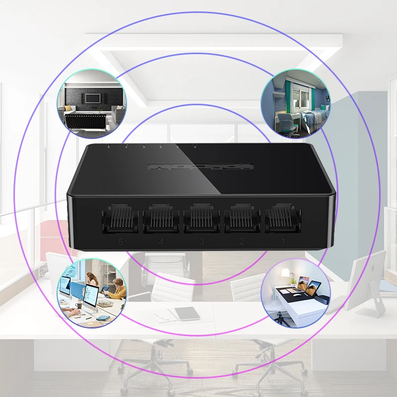 JSMAX JSG1005-S RJ45 порт s 10/100/1000M гигабитный коммутатор Ethernet 5-портовый мониторинг