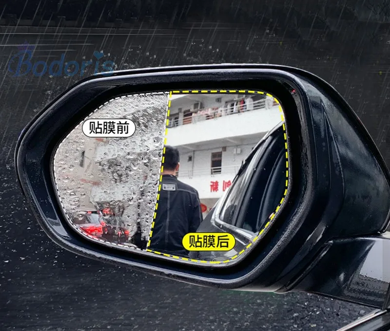 

Rear View Mirror Water Rain-Proof Anti fog PVC Film Car For Toyota Fortuner AN150 AN160 SW4 2015 2016 2017 2018 Accessories