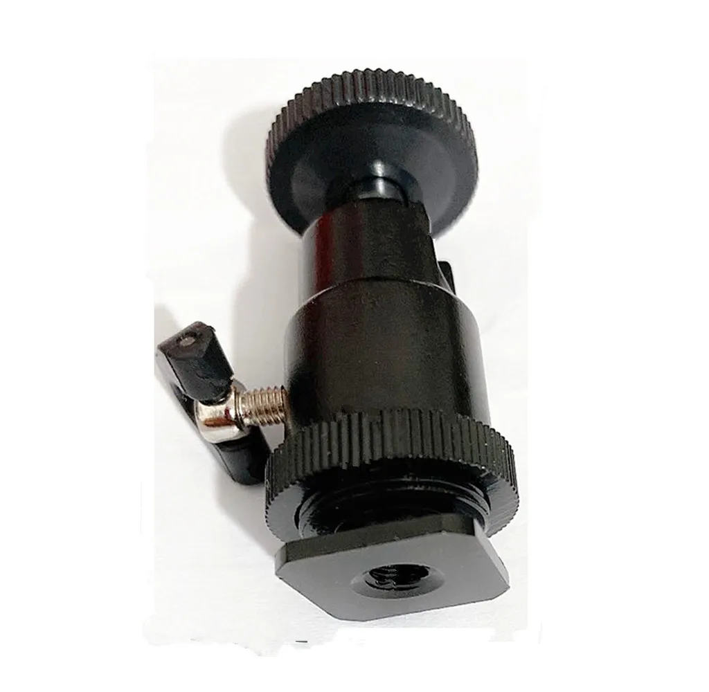 Mini Camera Cradle Tripod Ball Head LED Light Flash Bracket Holder Mount 1/4 Inch Hot Shoe Adapter With Lock Cheap Sale | Электроника