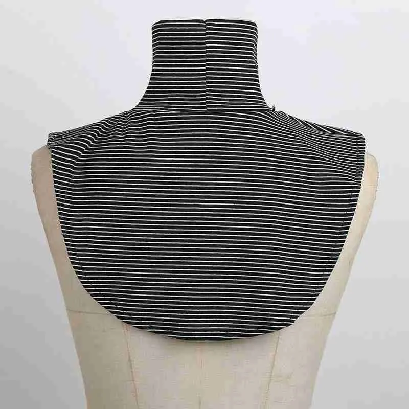 

2021 Women Fake Collar Spring and Autumn Knitted Sweater False Collars Top Detachable Collar Tank Shirt New turtleneck Fema U4I4