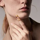 Кольцо для ногтей ENFASHION, из нержавеющей стали, золотистого цвета