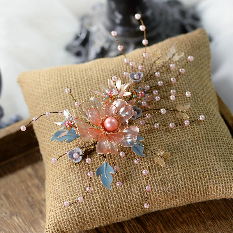 Цветочная диадема для волос NiuShuya ручной работы из бисера свадебные аксессуары |