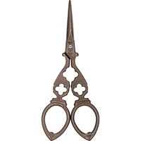 retro small scissors artistic metal carved handmade gardening creative journal scissors distressed small