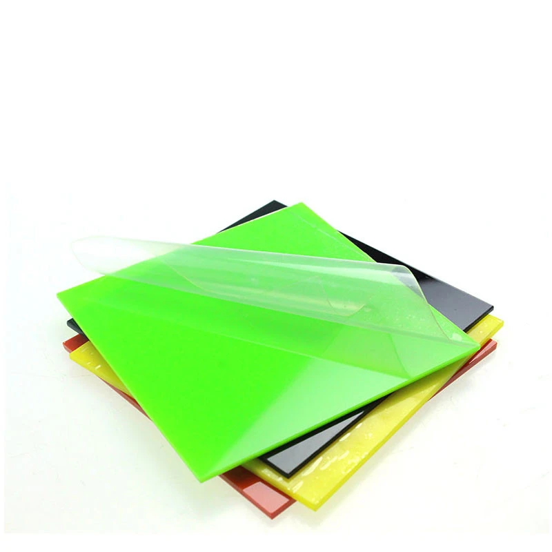 Прозрачная акриловая цветная красная черная желтая синяя рекламная пластина