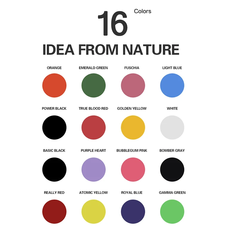 

30ml / bottle of 16-color paint set tattoo airbrush Fusion ink for body painting tattoo color paint tattoo supply
