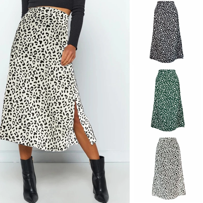 

Юбка женская летняя с высокой талией, на молнии, с цветочным принтом, 2020