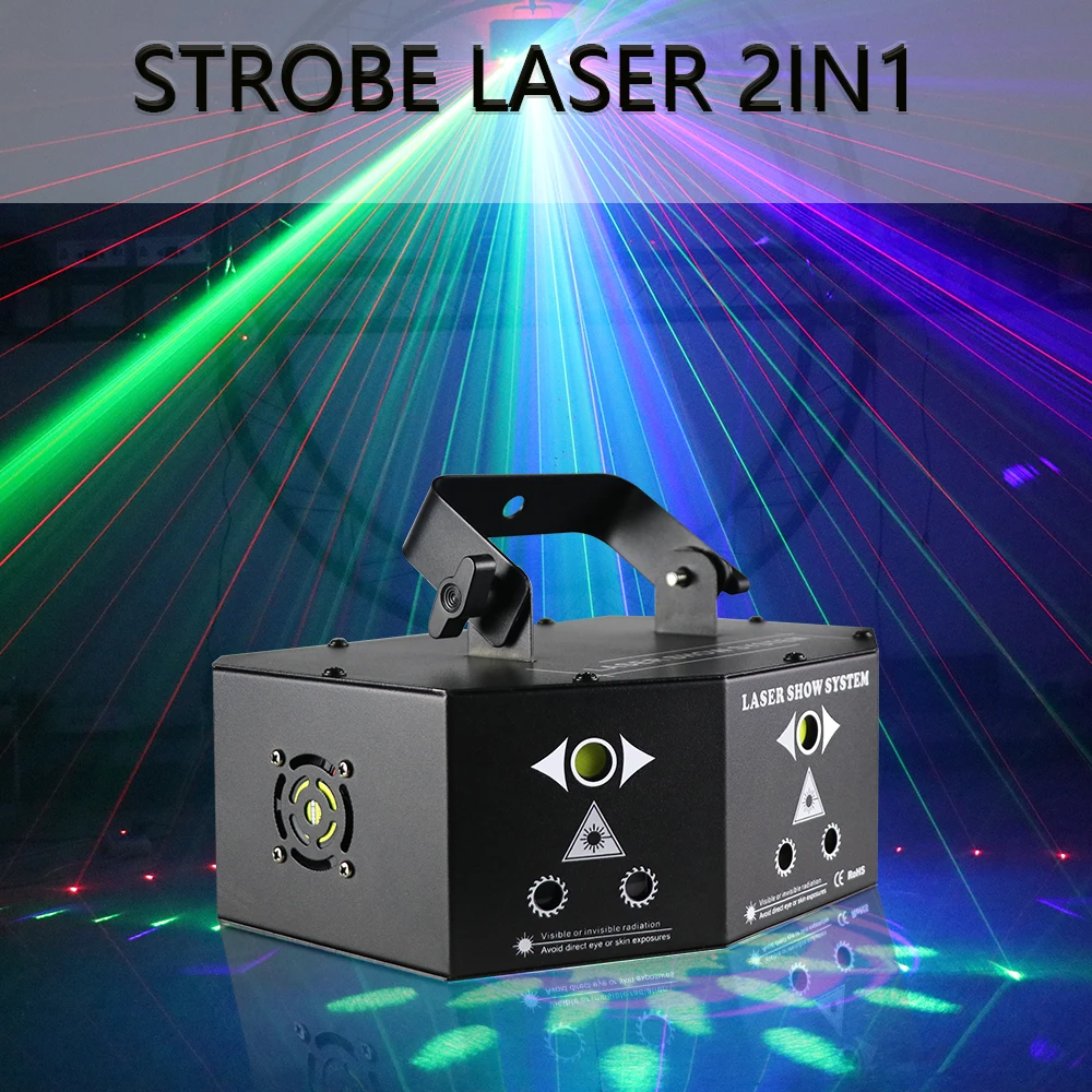 New 9 EYE RGB Disco DJ Beam Laser Light Projector DMX Remote Strobe Stage Lighting Effect Xmas Party Holiday Halloween Lights