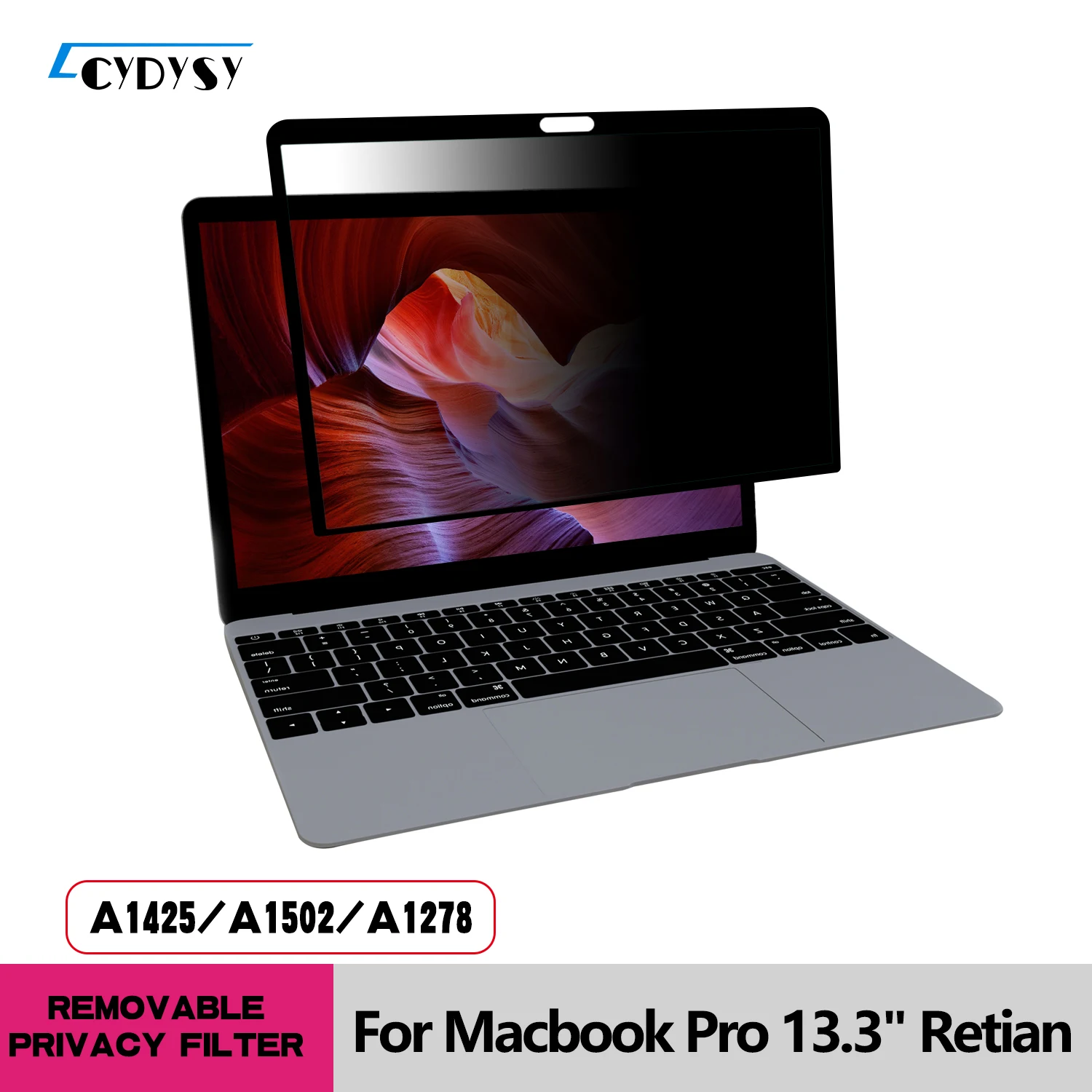 For 13.3 inch MacBook Pro Retina Full Removable Privacy Filter Anti-Glare Anti-Scratch UV-Blocking Screen Protector Film