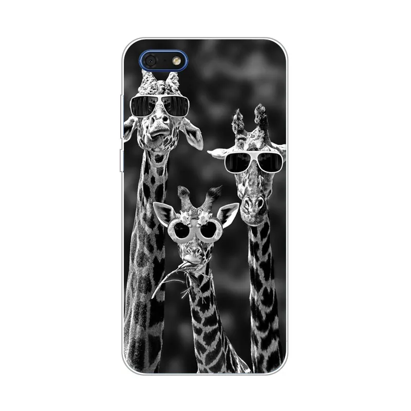 Чехол для huawei honor 7 s силиконовый мягкий чехол из ТПУ с рисунком зверей чехлы