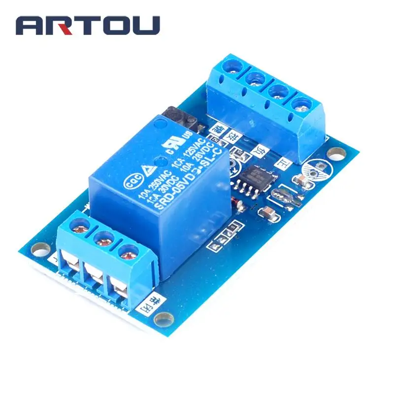 Однокнопочный релейный модуль 5 в 12 В модифицированный Автомобильный Запуск и