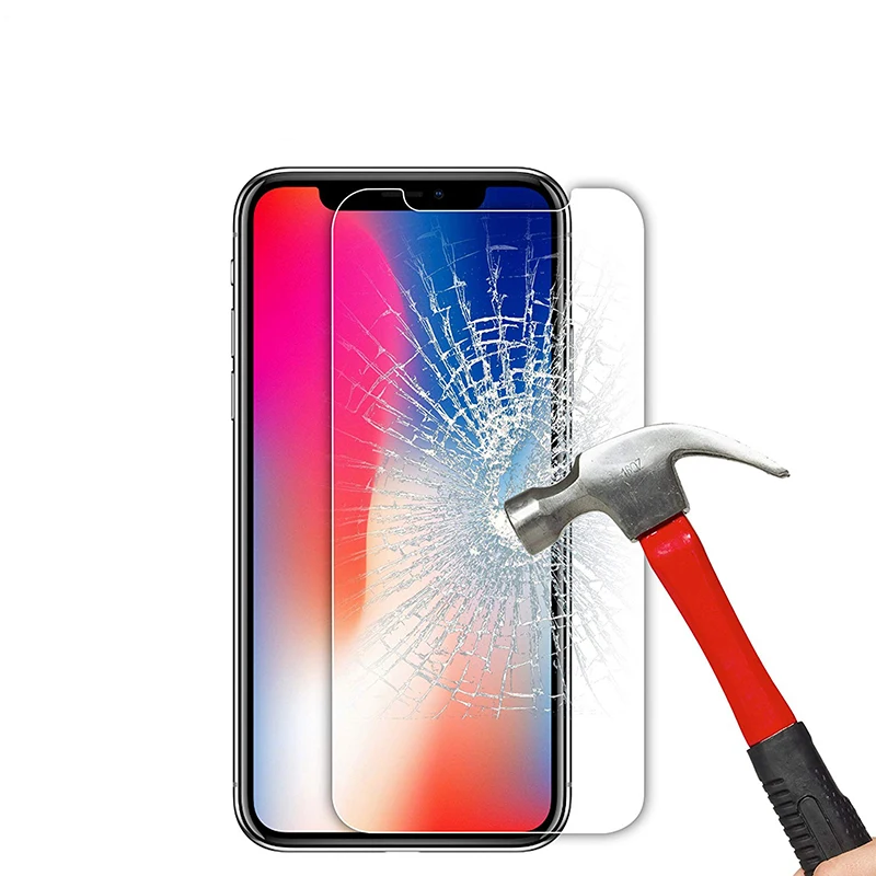 Закаленное стекло для iPhone XS XR MAX защитный чехол экрана 8X7 6 6S Plus 5 5S SE 10 XI 2019|Бамперы| |