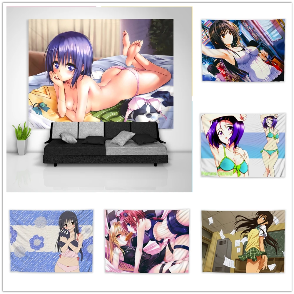 Гобелен To Love Ru Haruna Yui Mikan искусство настенный подвесной диван стол покрывало для