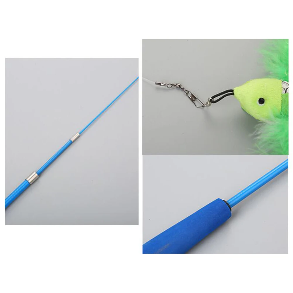 4 шт. кошка телескопическая палочка котенок Дразнилка для кошек Ловец снов с 3