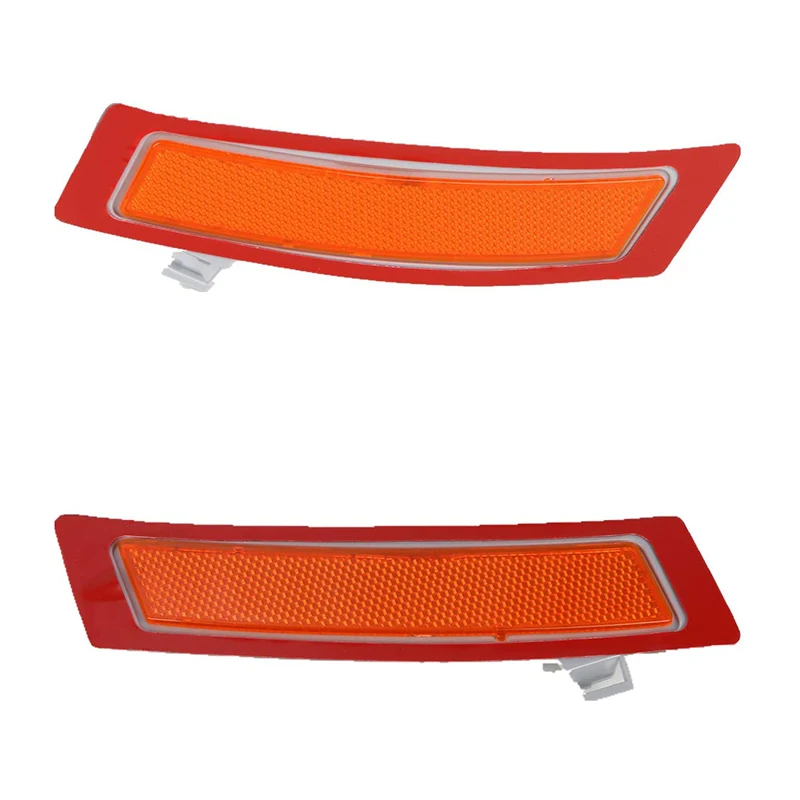 

Pair Amber Front Bumper Reflector Side Marker Lights Fit For-BMW E70 X5 2011-2013 63147274433 BM1084103N