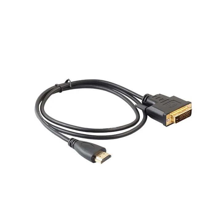 

1m 1.8m HD To DVI DVI-D Cable 24+1 Pin Adapter HDMI-compatible Cables 1080p For LCD DVD HDTV XBOX PS3 High Speed Hdmi Cable