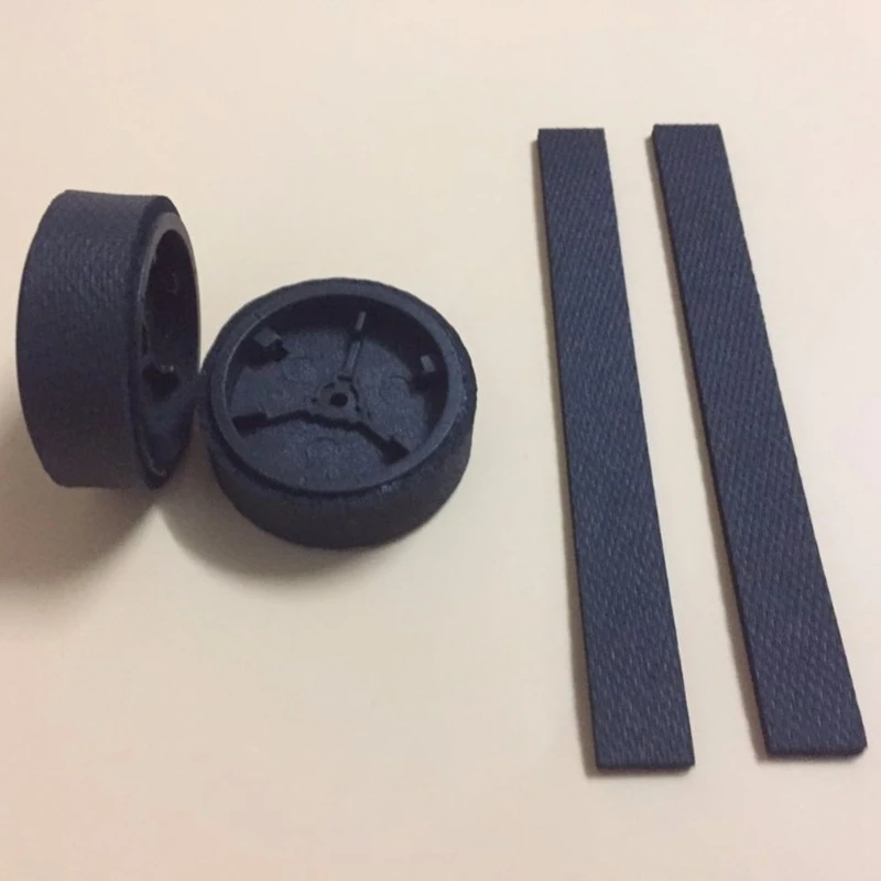 

2Set for IRobot Braava Replacement Part: 1Set 2 Caster Wheels + 2 Wheel Tire/Tyre & 1 Set Wheel Tire Leather Fetal Skin