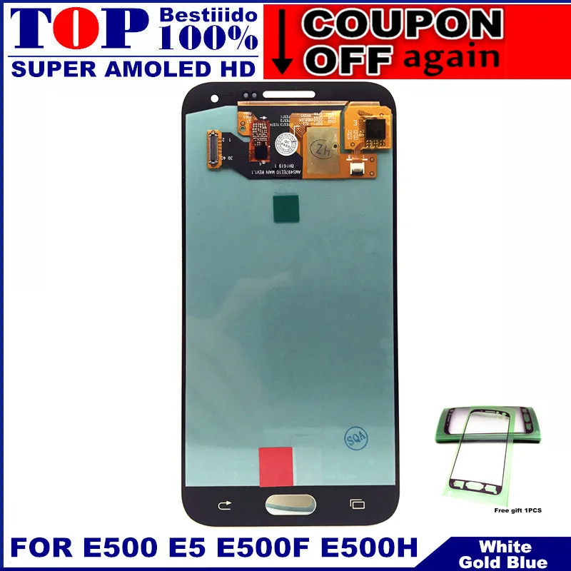 Супер AMOLED ЖК экран для samsung Galaxy E5 E500 E500F E500H E500M S дисплей кодирующий