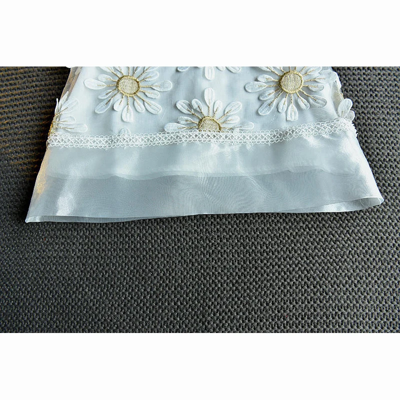 Осень 2019 милые детские Платья с цветочным рисунком для девочек однотонное