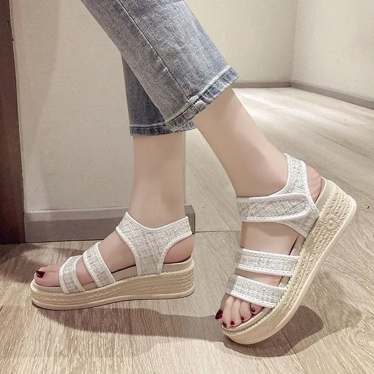 

Beige Heeled Sandals Fashion Womens Shoes 2021 Black Luxury Gladiator Comfort Clear Beach Summer Clogs New Low Girls Flat Back S