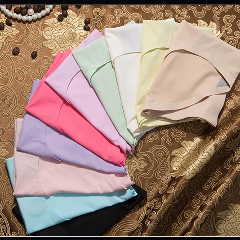 

Сексуальный Ice Silk бесшовные трусики для женщин дышащий размера плюс женского нижнего белья со средней посадкой; Мягкие и удобные; Женские тр...