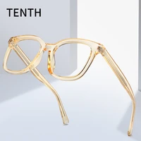 stylish square blue light blocking glasses women and man high quality materials tr90 computer eyeglasses