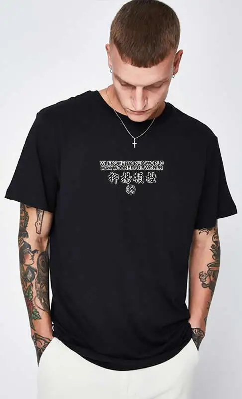 ORIENTDRIM летние хлопковые футболки с изображением костюмы мужской Slim Fit Футболка