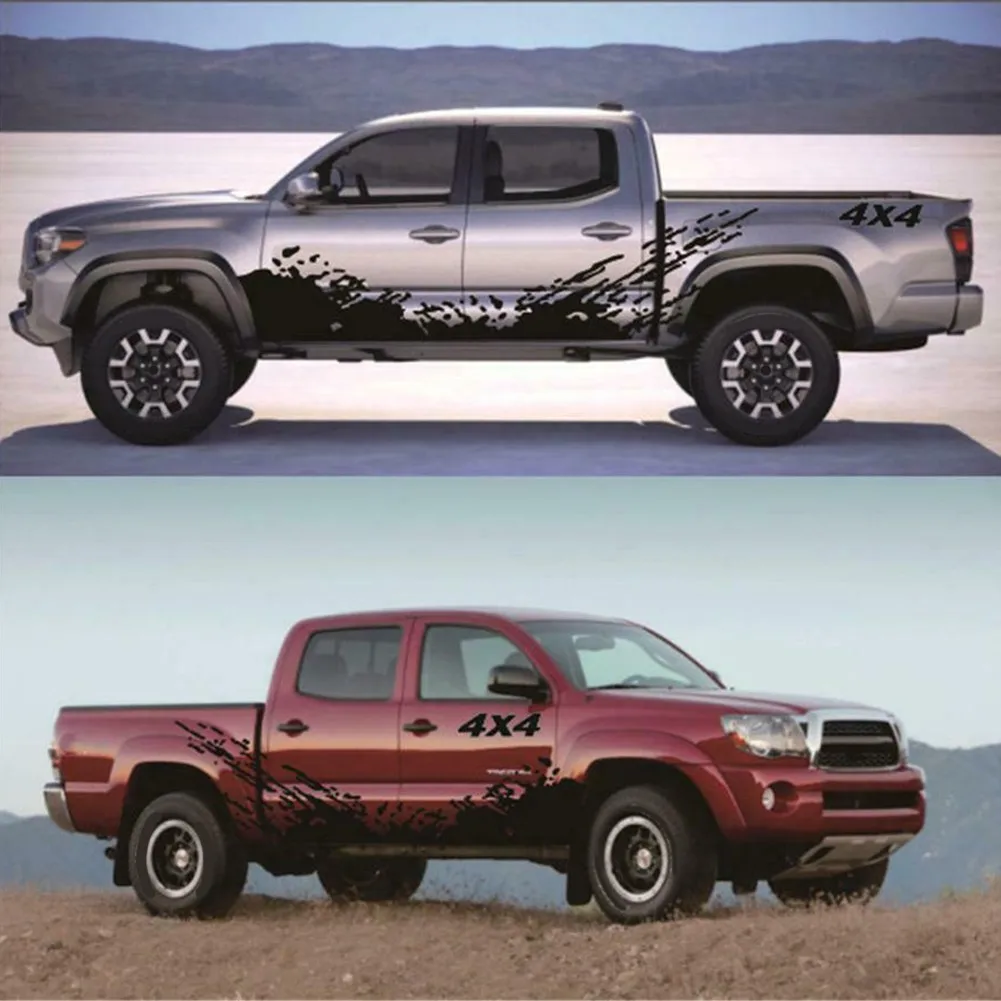 

2Pcs Splash Decal 4X4 Off Road Graphics Vinyl Car Wrap Sheet Roll Film Car Stickers And Decal Auto Styling Accessories