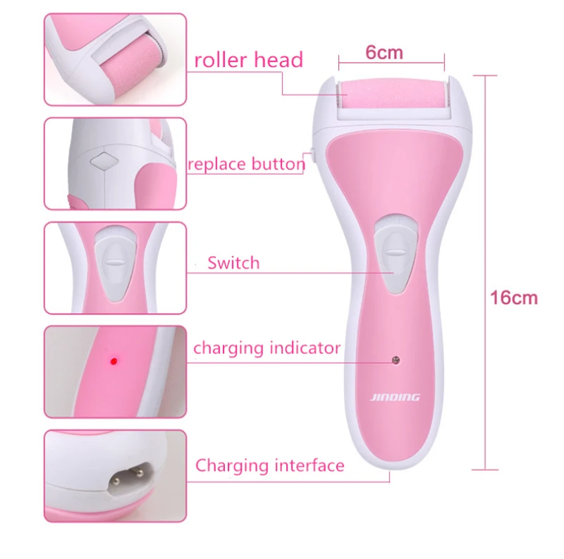 Новое устройство для удаления мозолей ног Jinding электрический инструмент ухода за
