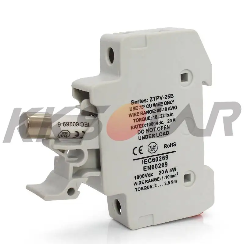 1 шт. 1000 В DC солнечный ПВ предохранитель держатели с предохранителем 10A 15A