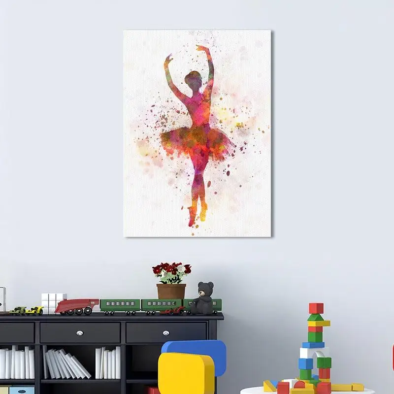

Ballet Girl Painting Poster Modern Cool Canvas Art Poster and Prints Wall Picture for Living Room Decoration