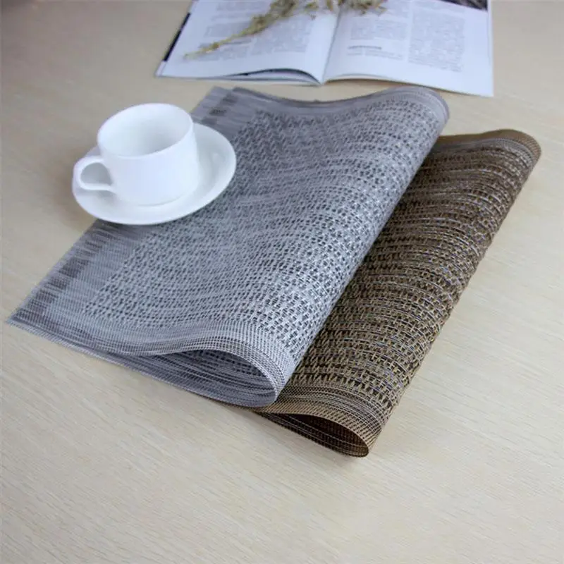 Творческий ПВХ коврик для обеденного стола Пластик полые жар-изоляционный