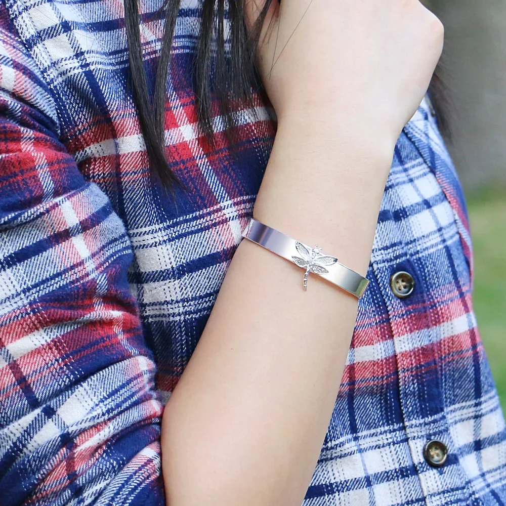 Женский браслет из серебра 925 пробы с подвеской-бабочкой | Украшения и аксессуары