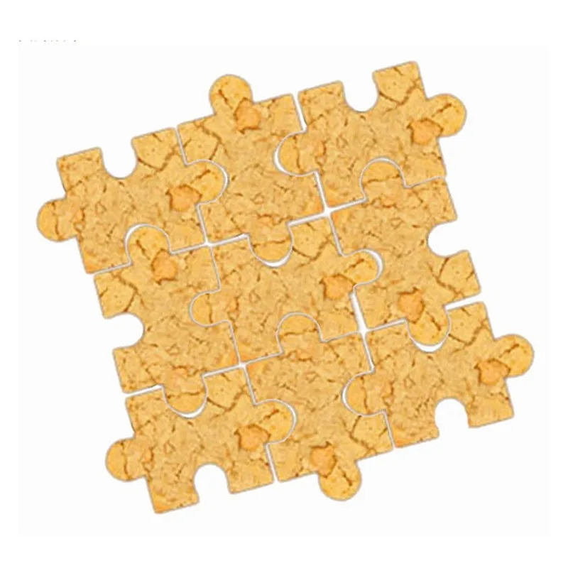 

4YANG 4Pcs/set 3D Puzzle Shape Cookie Cutter Stainless Steel Cookie Toast Cutter DIY Biscuit Dessert Bakeware Cake Fondant Mold