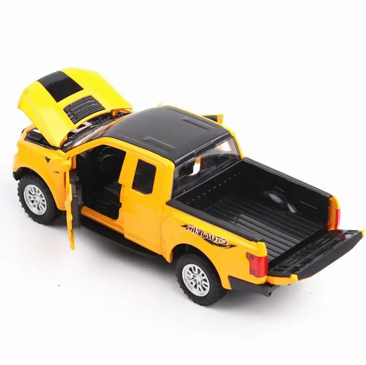 1:32 игрушечный автомобиль Ford F150 RAPTOR металлическая игрушка из сплава литой и