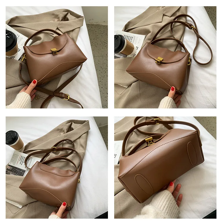 

Web celebrity texture small bag female 2020 autumn winter new trend fashion cross-body bag retro handheld small square bag