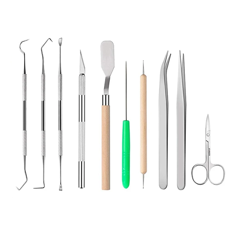 

15-Piece Hand Weeding Tool Set, Vinyl Weeding Tool Craft Basic Set, Suitable for Weeding Vinyl, Silhouette, Emboss