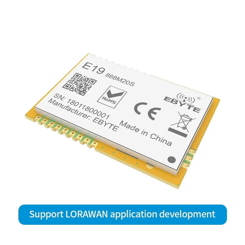 Lora Дальний диапазон SX1276 868 МГц 100 мВт штамп антенна отверстия IoT uhf беспроводной