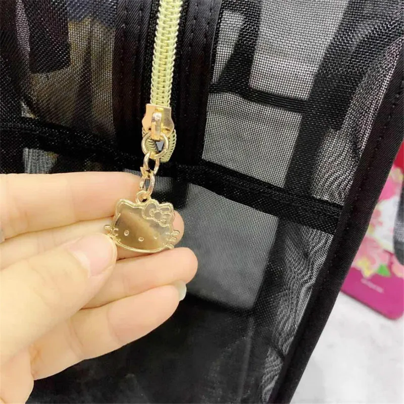 Женская сумка HELLO KITTY сетка для стирки Сетчатая Сумка модная пляжная складная