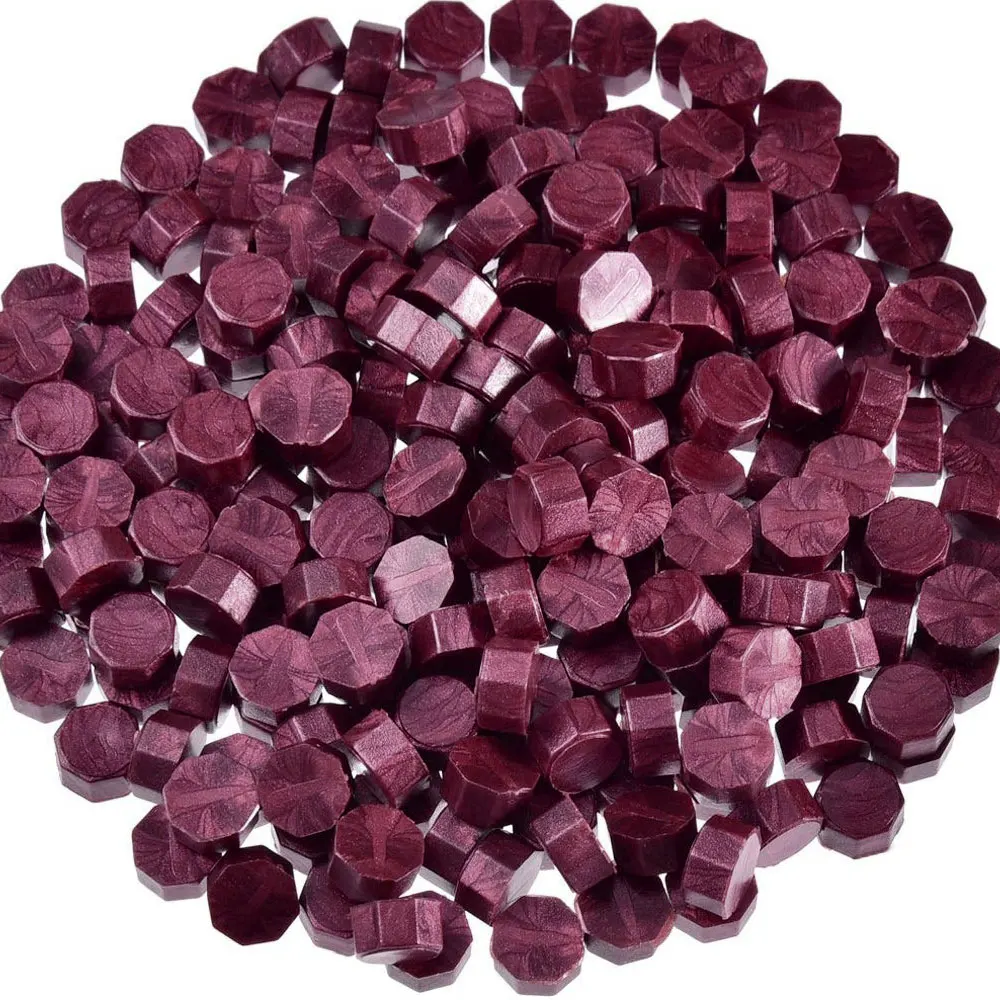 1 мешок запечатывания восьмиугольных восковых бусин гранулированный 8 мм в