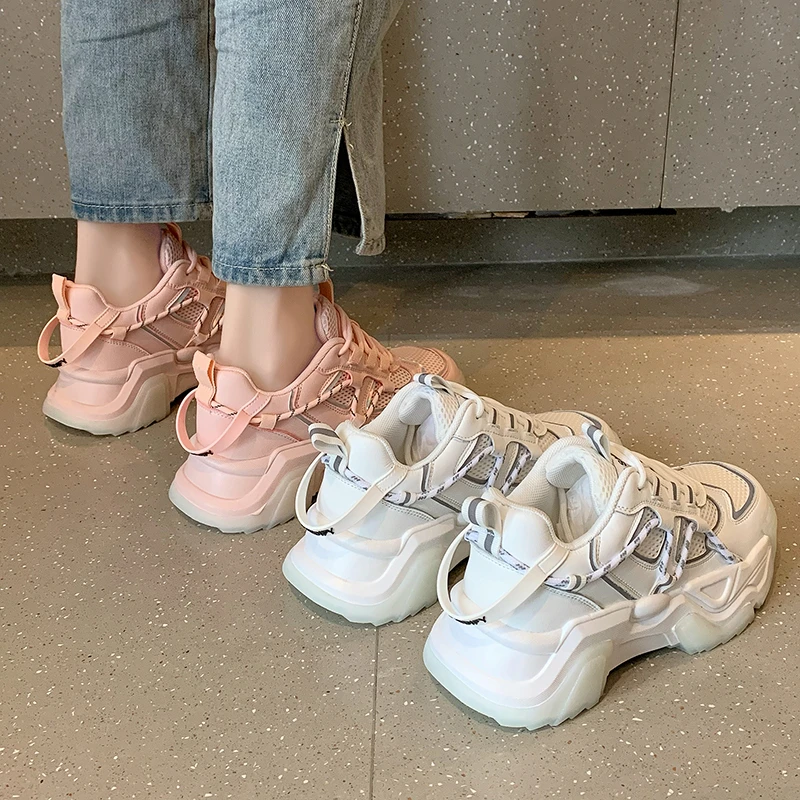 

Women's Casual Shoes 2021 Summer New Thick-soled Height Increase Shoes Comfortable Casual Shoes Outdoor Jogging Sports Shoes