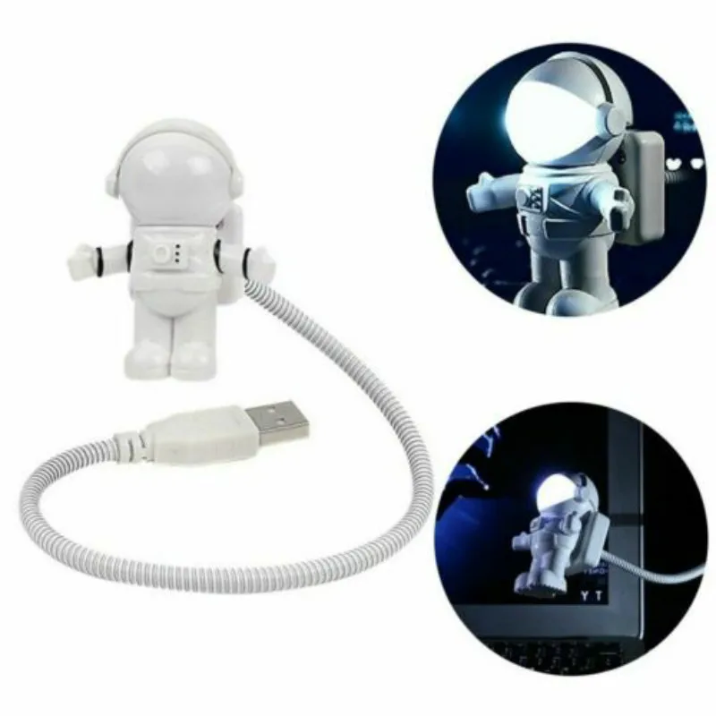 

Creative Energy Saving Astronaut Spaceman USB LED Adjustable Night Light Laptop