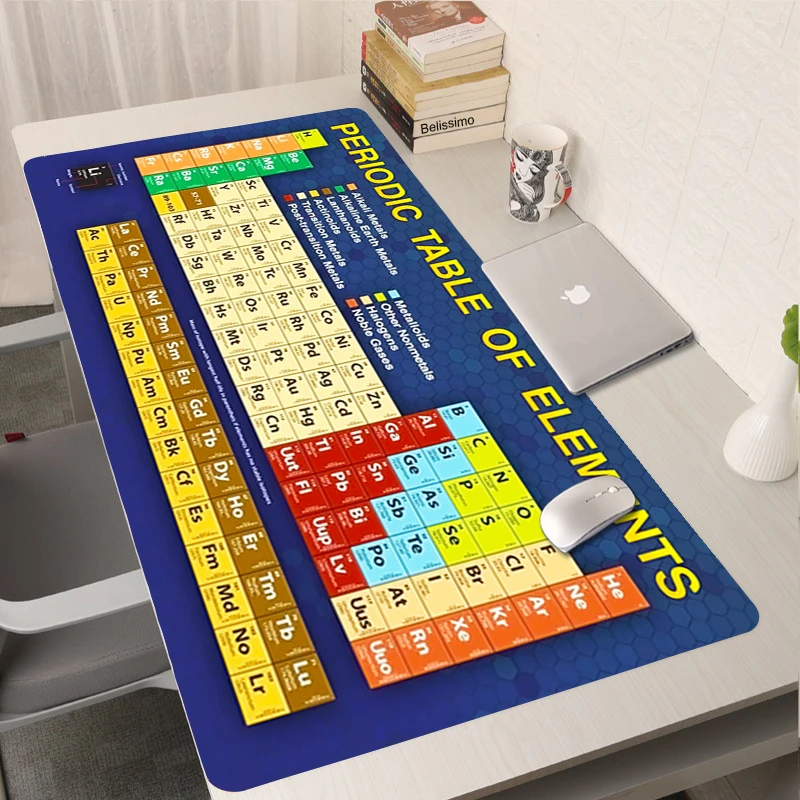 

Periodic Table of Elements Deskmat XXL Mouse Pad Gamer Rug Mausepad Mousepad Anime Gaming Accessories Keyboards Computer 90X30CM