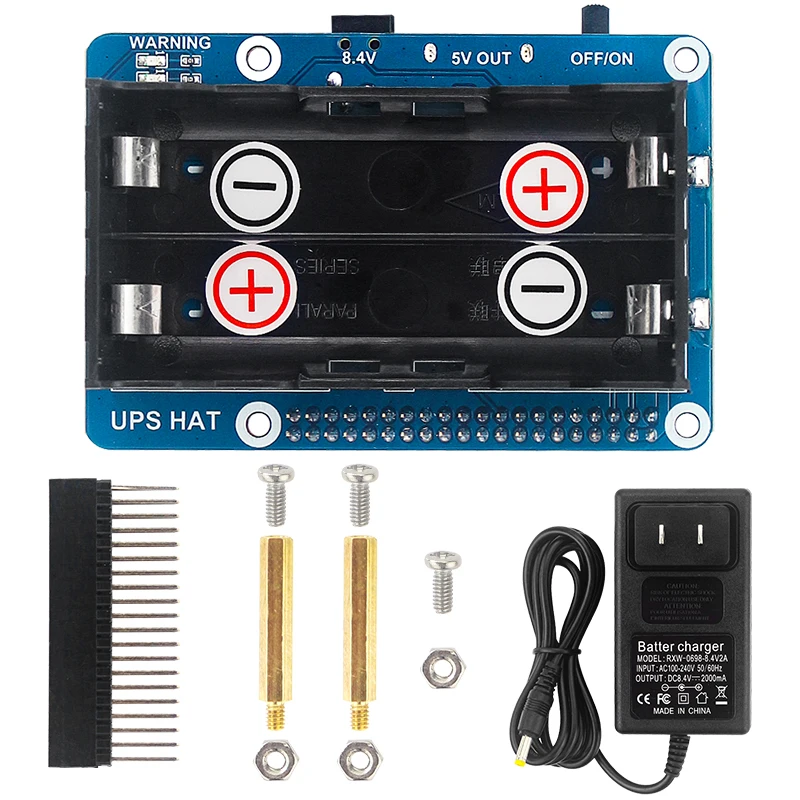 Модуль питания Raspberry Pi UPS источник GPIO Pin 5 В стабильный выходной ток шляпа для 4B/3B +/3B