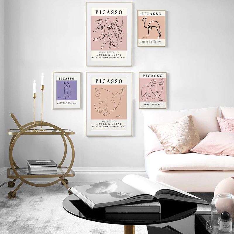 

Retro Picasso Matisse Posters And Prints Abstract Girl Body Flower Wall Art Canvas Painting Picture For Living Room Nordic Decor