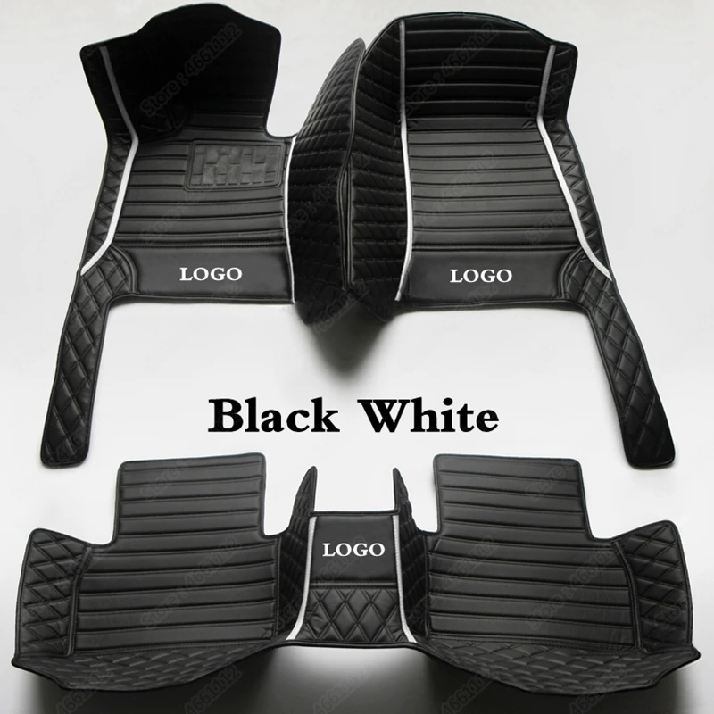 Автомобильные коврики для Peugeot 206 207 301 307 308 GT 407 408 508 607 2008 3008 4008 5008 RCZ кожаный