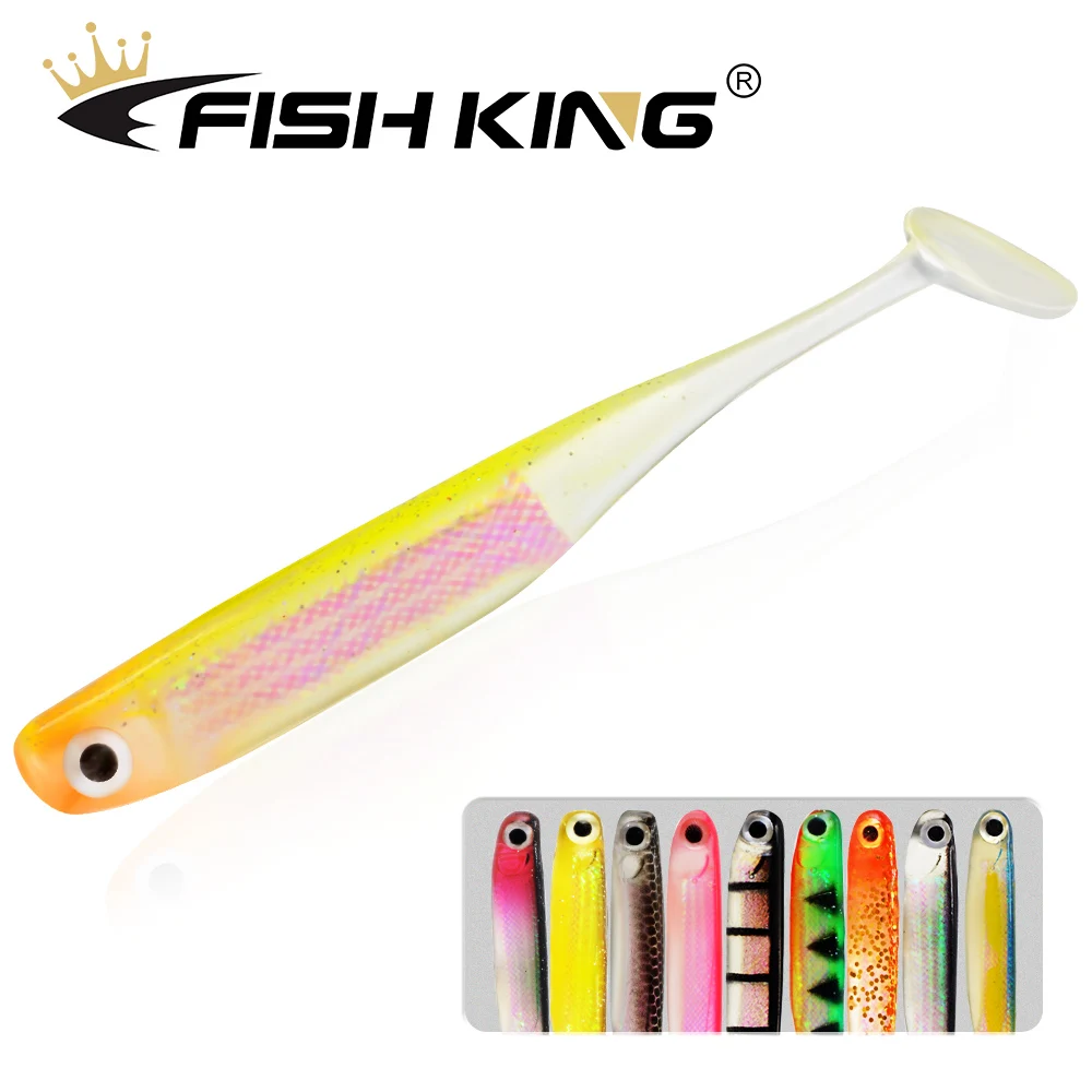 

FISH KING Мягкая приманка 7,5 см, силиконовые приманки 01 #-10 #, светящийся корпус, Мормышка, Мягкая приманка для рыбалки, искусственные приманки, ба...
