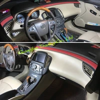 car styling carbon fiber car interior center console color change molding sticker decals for buick lacrosse 2009 2012 accessorie