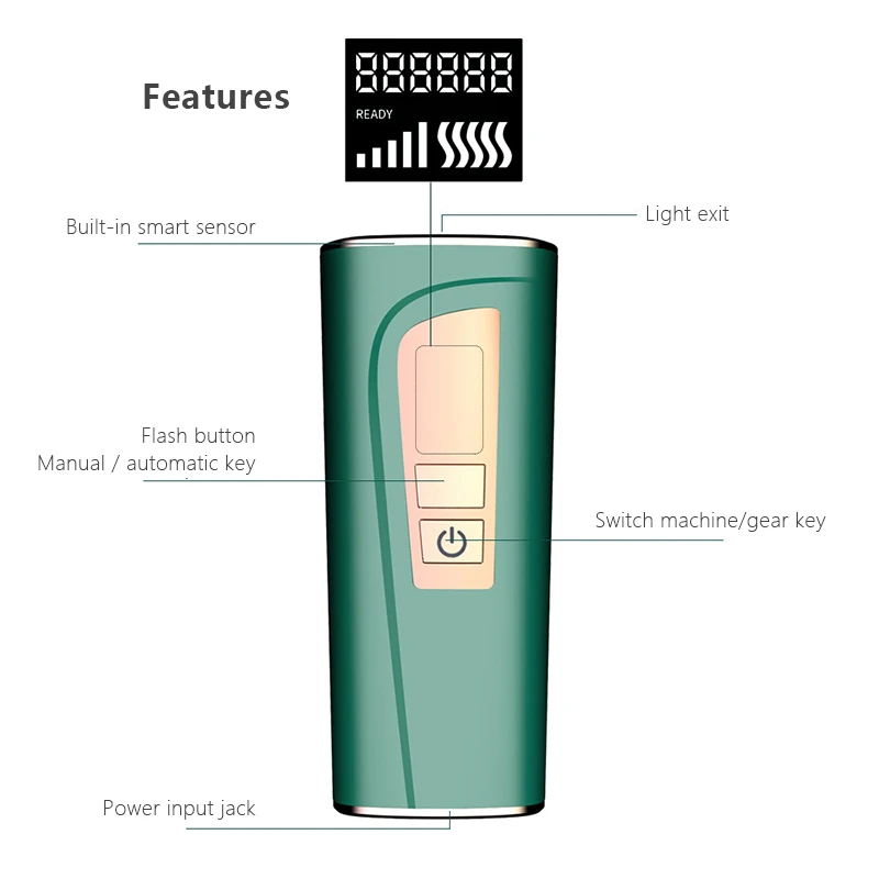 

New Flashes Depilador Laser Photoepilator Hair Removal Women Depiladora Electric Freezing Point Beauty Instrument